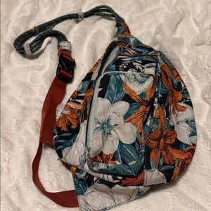 Kacy Floral Sling Bag with Adjustable Strap